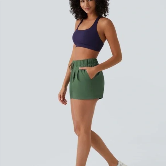 Green Women's Shorts - Picture 2 of 7